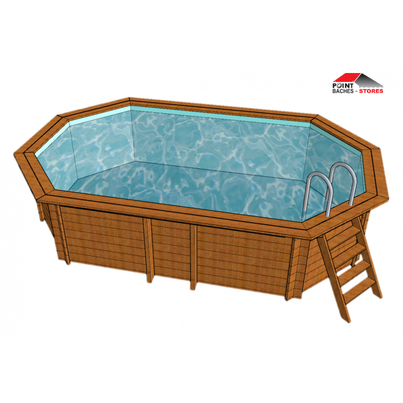 Sunbay - Bâche hiver piscine Safran 637 x 412 cm - Couverture, bâche piscine  - Achat moins cher